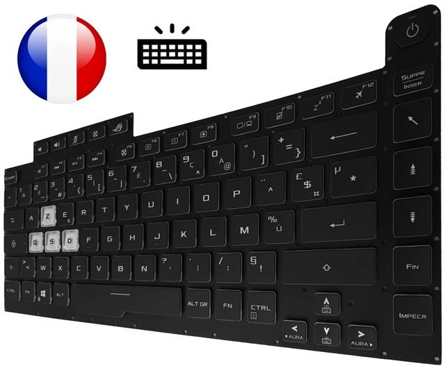 CLAVIER FRANÇAIS AZERTY ASUS ZENBOOK PRO 14" UX450F / UX450FD Rétro - Foto 9