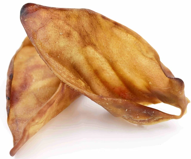 Getrocknete Schweineohren für Hunde | Deutsche Herstellung w. Pansen Rinderohr