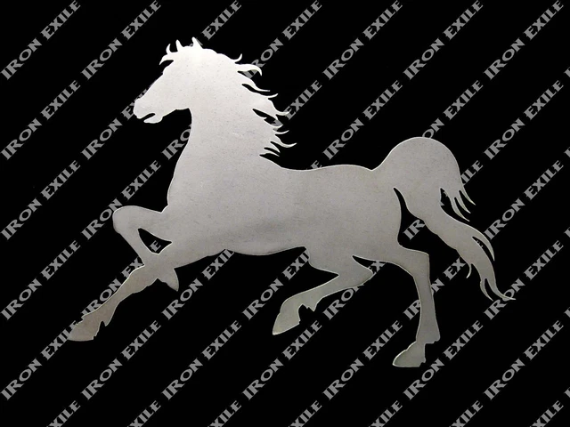 HORSE PRANCING -- Stallion Silhouette Farm Ranch Barn Metal Wall Art Sign Plasma