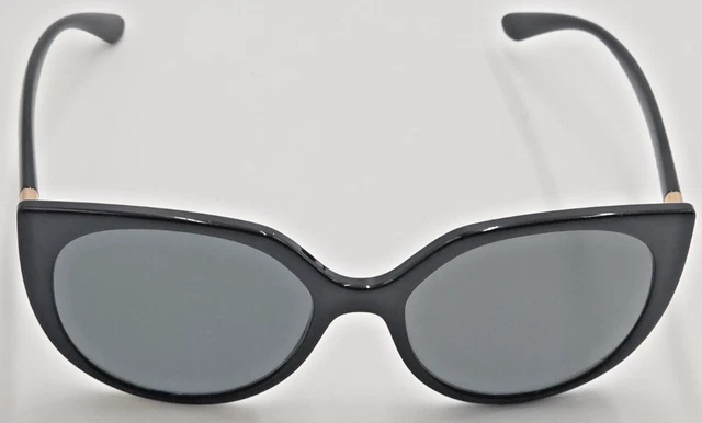 Dolce & Gabbana DG6119 Black Cat Eye Butterfly Sunglasses Gray Gradient 54mm Dolce & Gabbana Sunglasses DG6119 501/8G Black Grey Gradient  main image 2