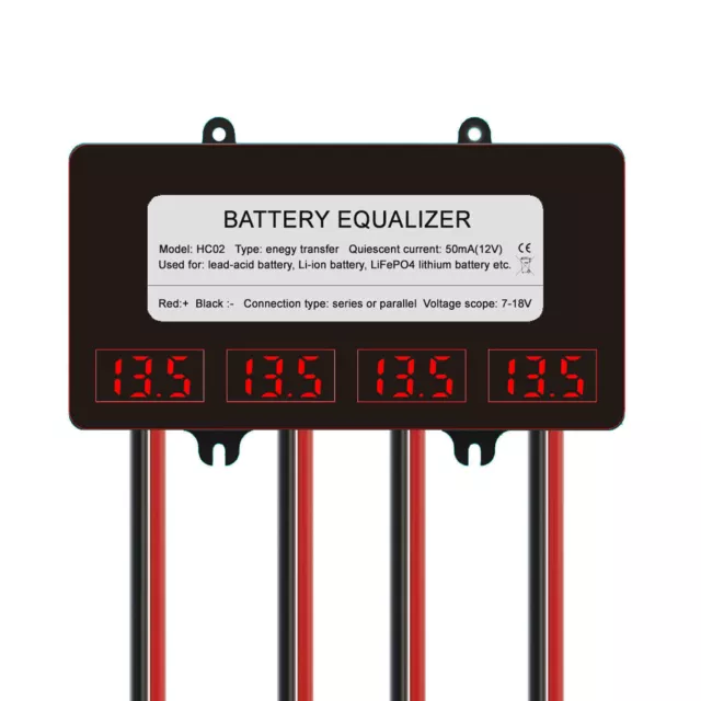 BATTERY EQUALIZER SOLAR Battery Balancer fit 12/24/48V Lead Acid