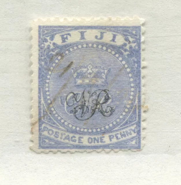 Fiji 1876 overprinted 1d used