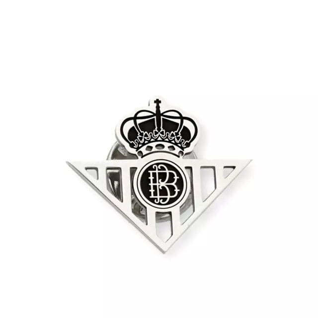 Pin Betis Insignia Equipo de Fútbol Plata de Ley 925 Hecho a Mano, Emblema 2