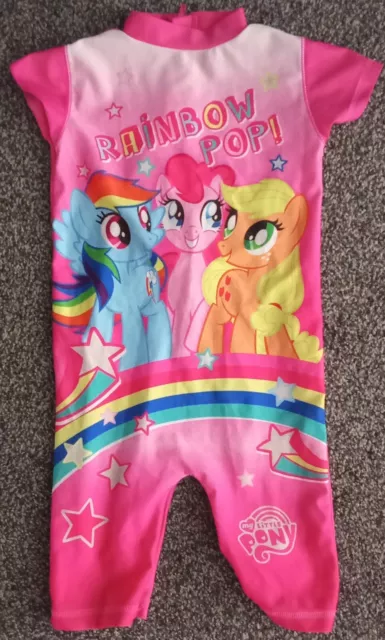 Girls My Little Pony Sun/Swim All-in-one 2-3 Years Excellent Con