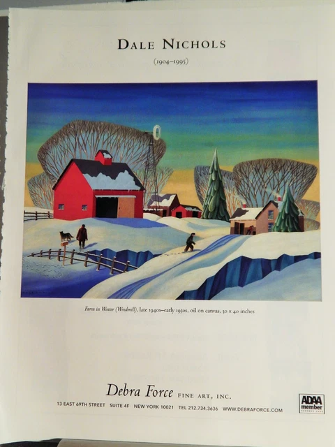 Dale Nichols Art Pieces Orig Vtg 2020-2 Advertisement, Dale Nichols Art Pieces Orig Vtg 2020-2 Advertisement,
