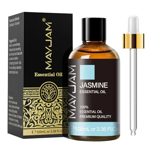 MAYJAM Huile Essentielle de Jasmin 100ML de Haute Qualité pour Diffuseur Humi...