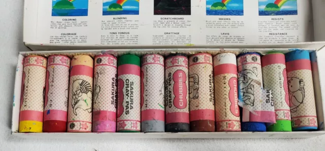 Vintage Pentel Oil Pastels Taiwan