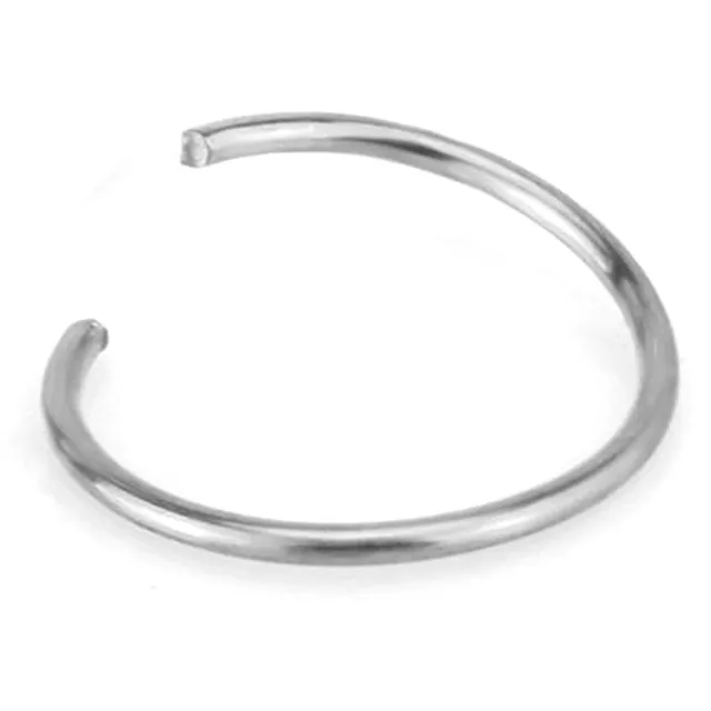 Sterling Silver Seamless Small Hoop Earring Sleeper Ear Nose Lip Piercing Ring