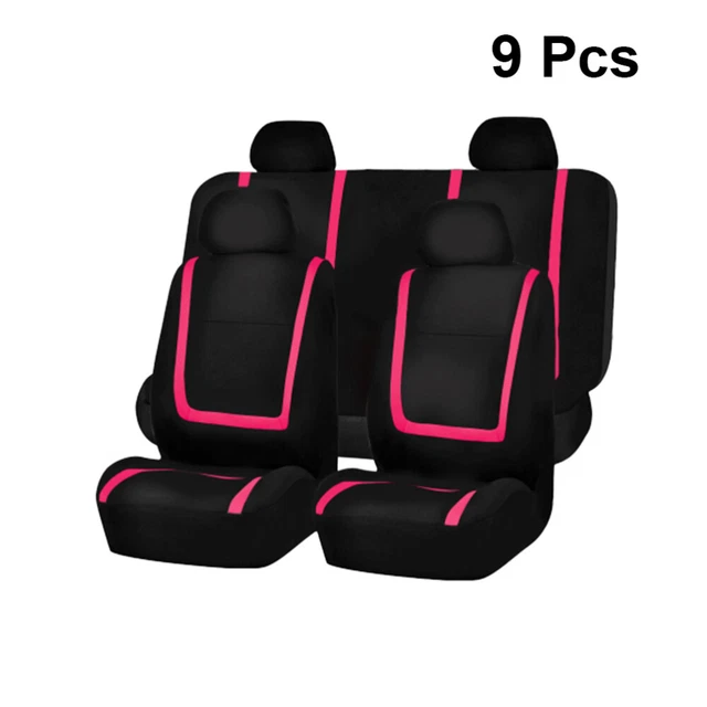 9 pz federa cuscino copertura auto coprisedili prima e dopo