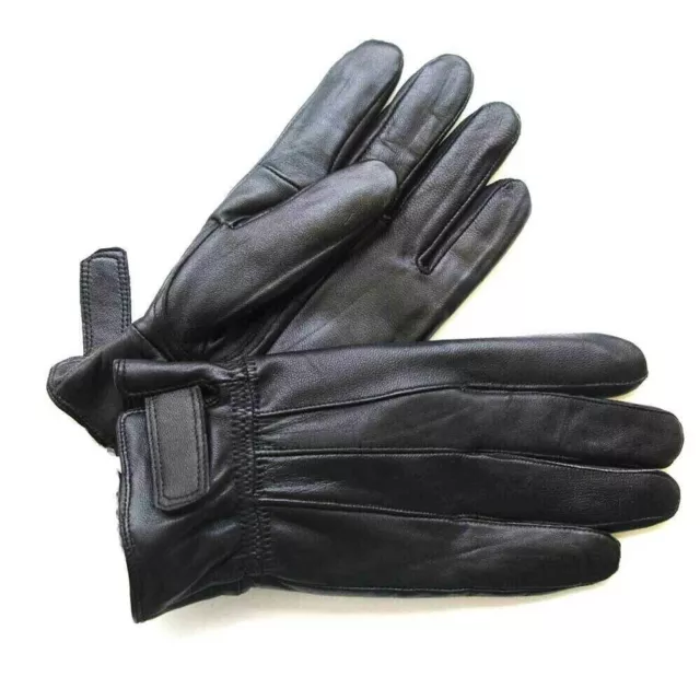Men's Leather Gloves Super Soft Thermal Lined Thinsulate Driving Soft Warm