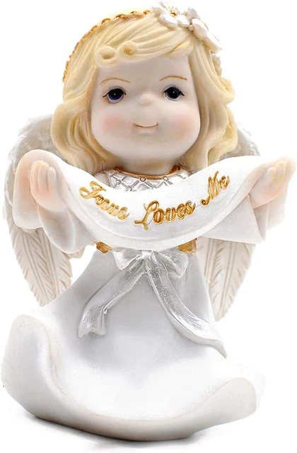 Comfy Hour Faith Hope Collection Praying Girl Angel Holding Banner Jesus Love me