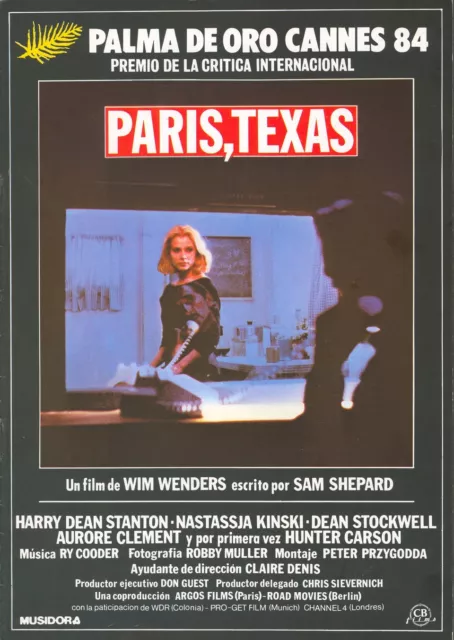 Paris, Texas 1984 Spanish Program