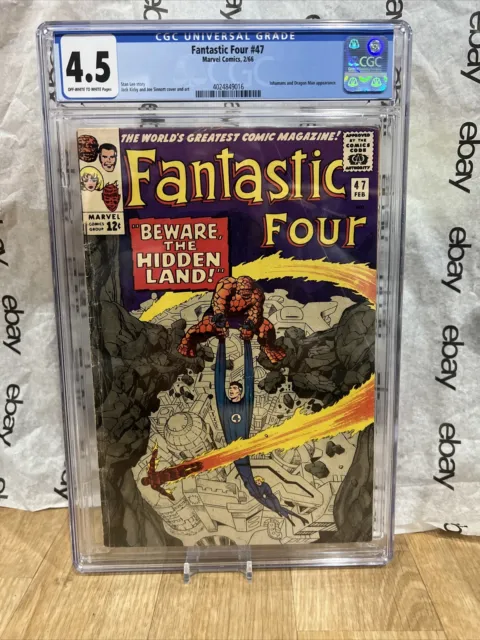 Fantastic Four #47 CGC 4.5 1st Appearance Maximus & 2nd Black Bolt Marvel MCU