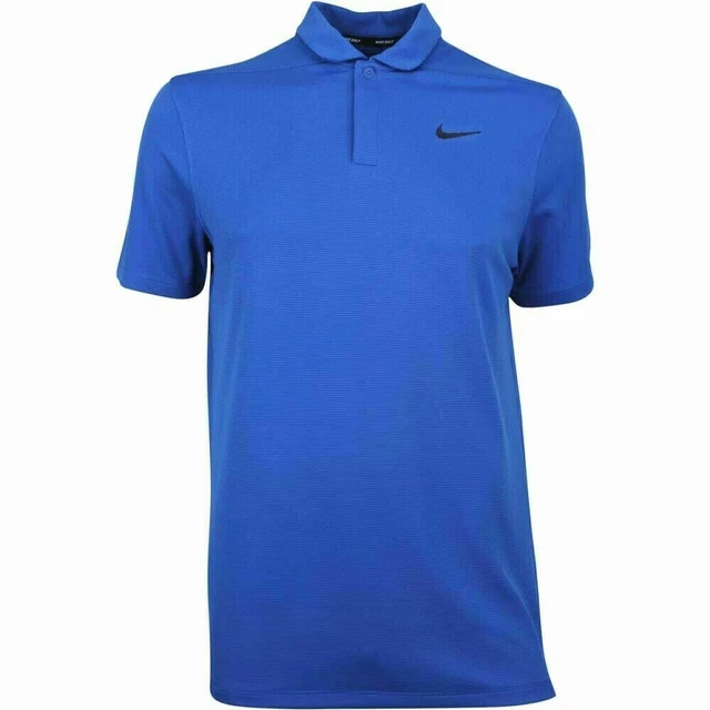 Nike Golf Aeroreact Standard Fit Mens Polo Shirt Blue Size L 918677 431