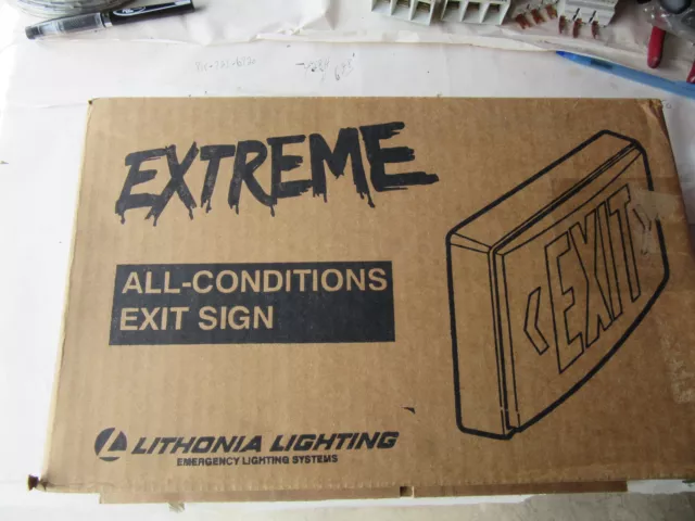 Extreme All-Conditions L.E.D. Exit Sign , LV S1R 120/277 4X