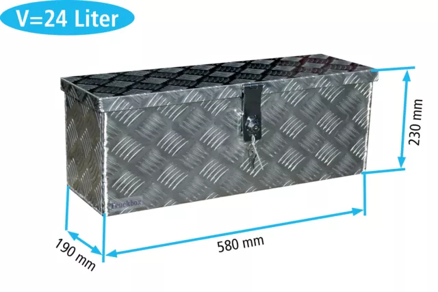 Truckbox D025 - Werkzeugkiste, Anhängerbox, Alubox, Gurtkiste, Deichselbox 2