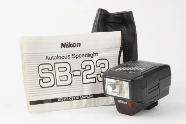 Mint- Nikon Sb-23 Shoe Mount Speedlight Flash, Case+Manual, Tested, Clean