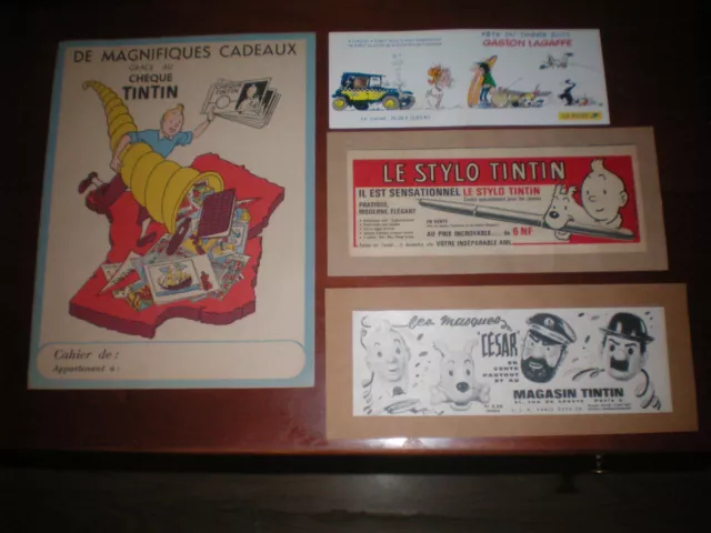 Lot Document Tintin Des Annee 1960