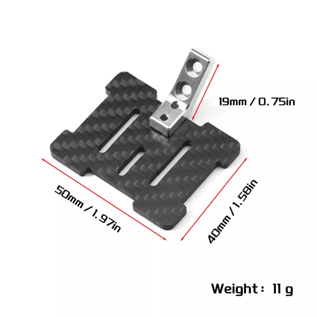 Carbon Fiber ESC Mount Plate Holder für TAMIYA 1/10 TT01 TT02 XV01 TT-02 RC Car 3