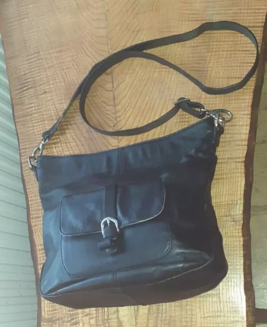 CLARK's BLACK LEATHER CROSSBODY BAG