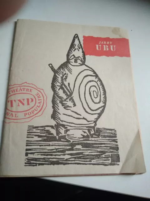 programme theatre/TNP/jean villar/jarry-le roi ubu/1958/original