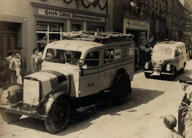 Deutsche Post Laster Opel Blitz - DDR Lommatzsch - LKW - 50er Jahre - Foto