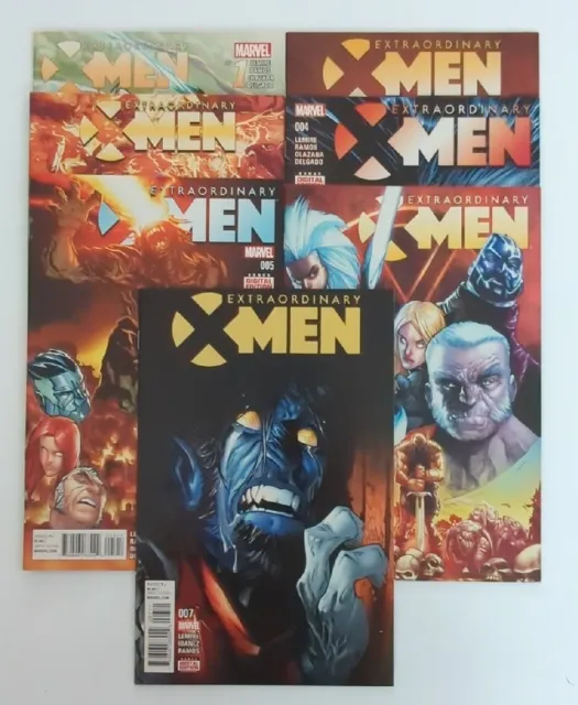 Lot Of 7 2015 Marvel Extraordinary X-Men Comics #1-7 VF/NM