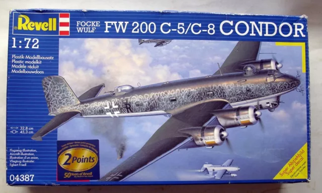 REVELL 1:72 SCALE Focke Wulf 200 C-5/C-8 Condor Model Kit With Book £24 ...