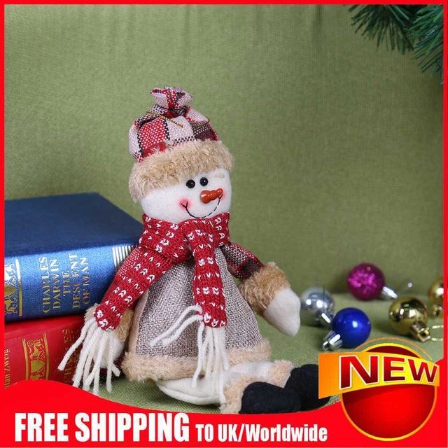 Weihnachtssitz Ornamente Weihnachtsmann Schneemann Puppen Anhänger Hirsch Wohnkultur
