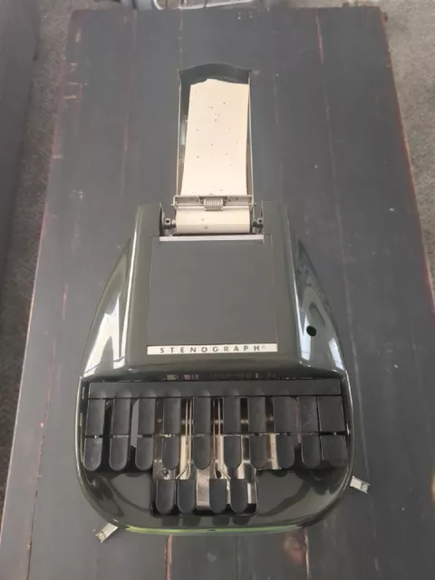 Vintage Stenograph Reporter Model - Vintage Shorthand Machine With Case