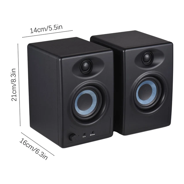Altoparlanti PC ENHANCE SB 2.1 Con Subwoofer - Casse Gaming LED Rosso, 30W Picco, Controllo Volume/Bassi, Per PC, Laptop, Smartphone