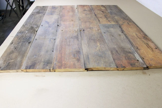 6 Pack 48" Rustic Flamed  Barn Wood  Authentic Reclaimed Shiplap Barnwood  #1135 3