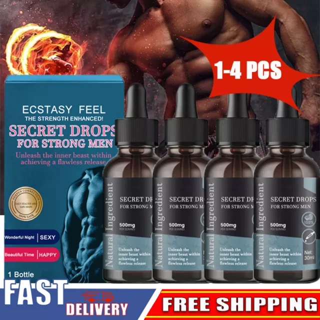 1-4 PCS Secret Drops for Strong Men - Boost Energy, Improve Stamina