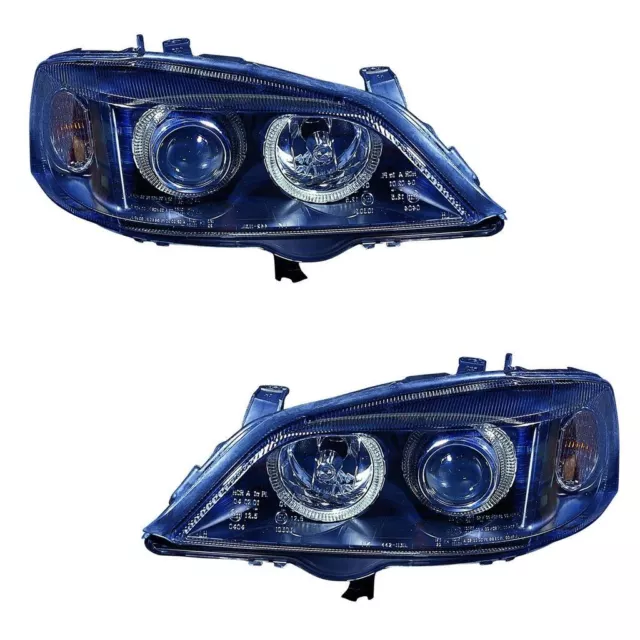 Vauxhall Astra Mk4 Convertible 1998-2004 Projector Halo Angel Eyes Headlights