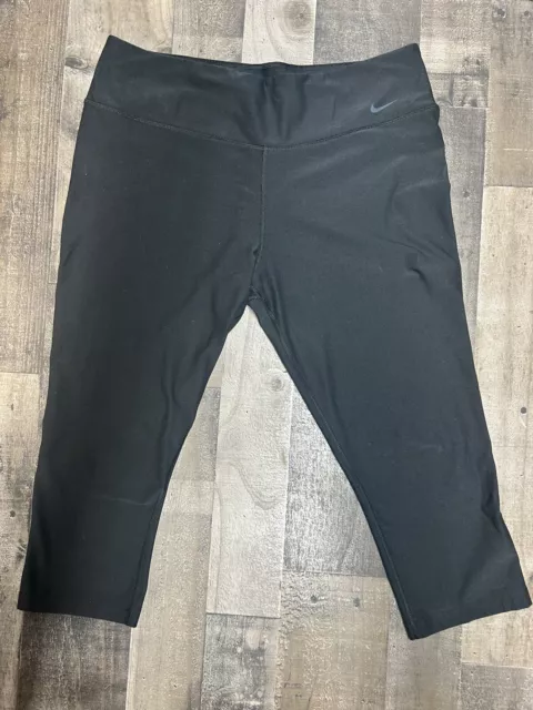 WOMENS XL Nike Dri-fit Black Capri Leggings