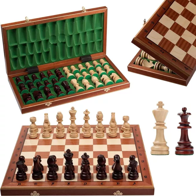 Tournament Schach Spiel Set NO. 7 Schachbrett Groß 50cm Staunton Chess Set