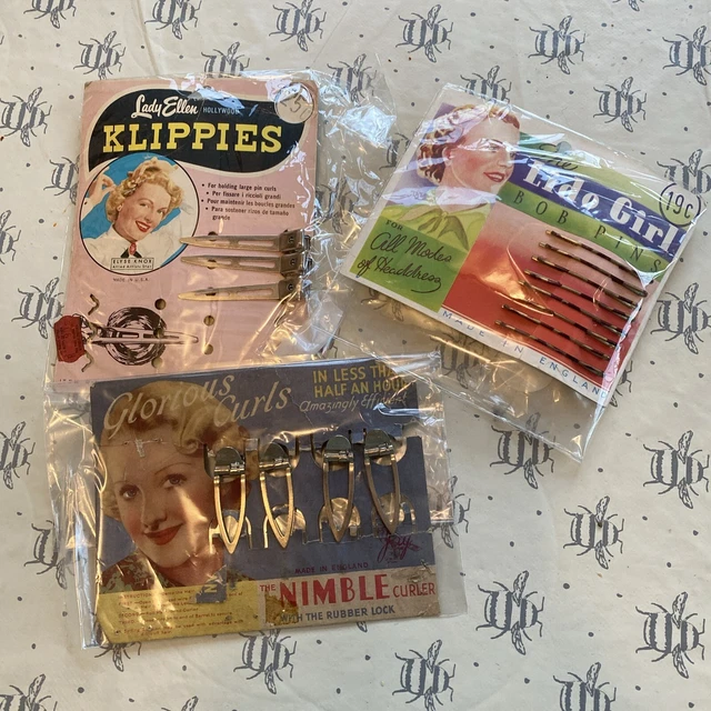 Vintage Hair Clips X3 -1 With 2 Clips Missing 1940’s 50’s?