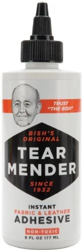 TEAR MENDER*** Instant Fabric & Leather Adhesive Non-Toxic Glue 6oz TG-6 NEW
