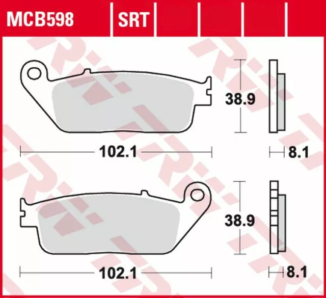 TRW Premium Sinter Bremsbeläge für Kawasaki Z 650 , Z 750 M , Z 800 e Version