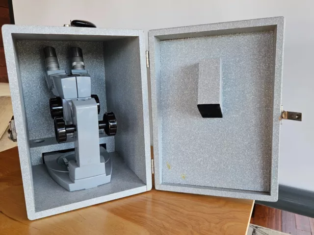 American Optical Microscope Storage Case With Lock and 2 Keys Box Only