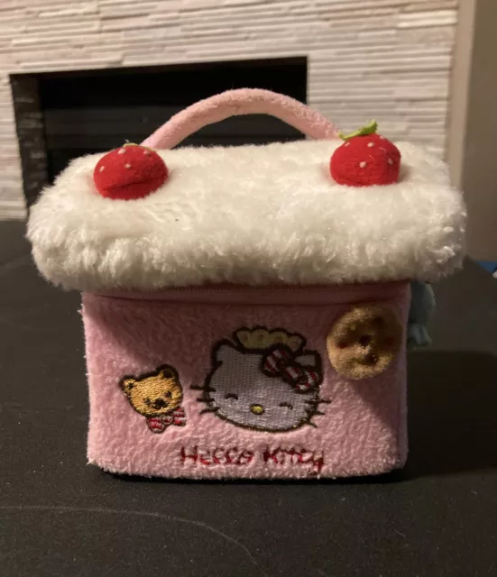 HELLO KITTY 1976 SANRIO Mini Plush Strawberry Cookie Square Hand Bag ...