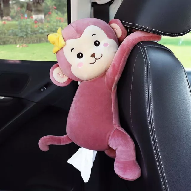 Cute Cartoon Car Tissue Box Creative Lovely Animal Short Plush
