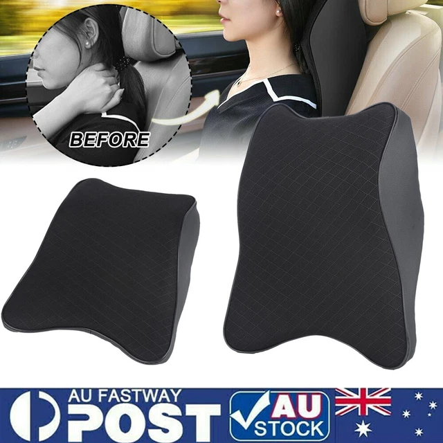 Car Seat Headrest Pad Memory Foam Head Neck Rest Travel Support Cushion Confort