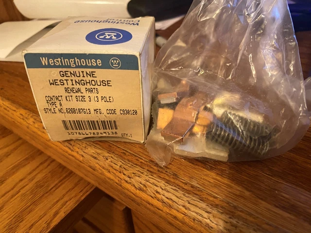 Westinghouse Cutler Hammer Size 3 Contact Kit 3 Pole Ome 626B187G13 Bs-81