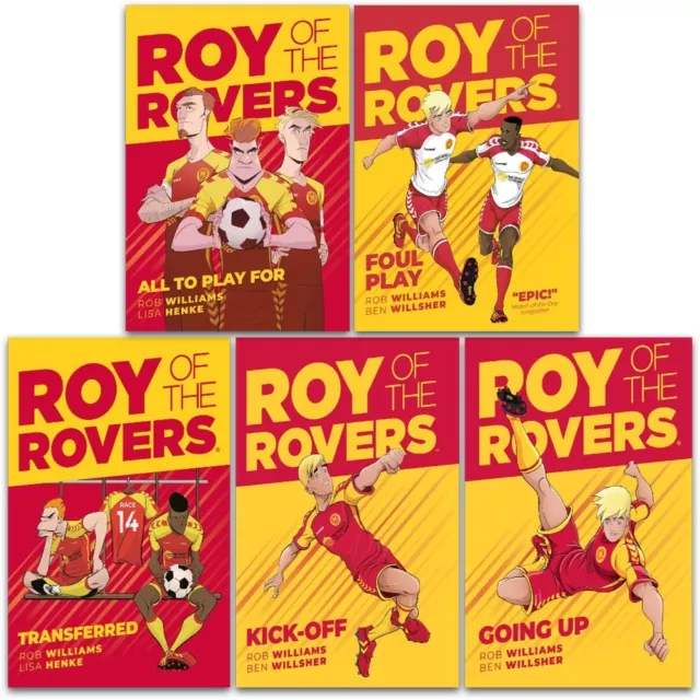 Roy of the Rovers Graphic Novel 5 Books Collection Set by Rob Williams Kick Off