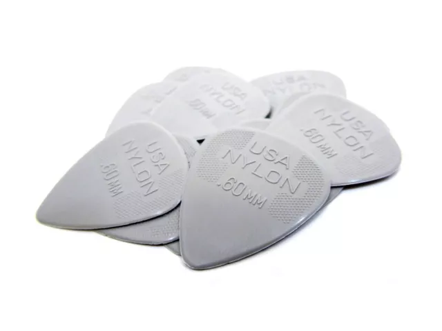 Dunlop Nylon Picks .60mm light 12 Pack Guitar Picks 44P.60 Free Ship