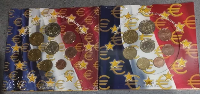 Coffrets Euros France 2003-2004 scellés et sous blister de la MDP neufs BU