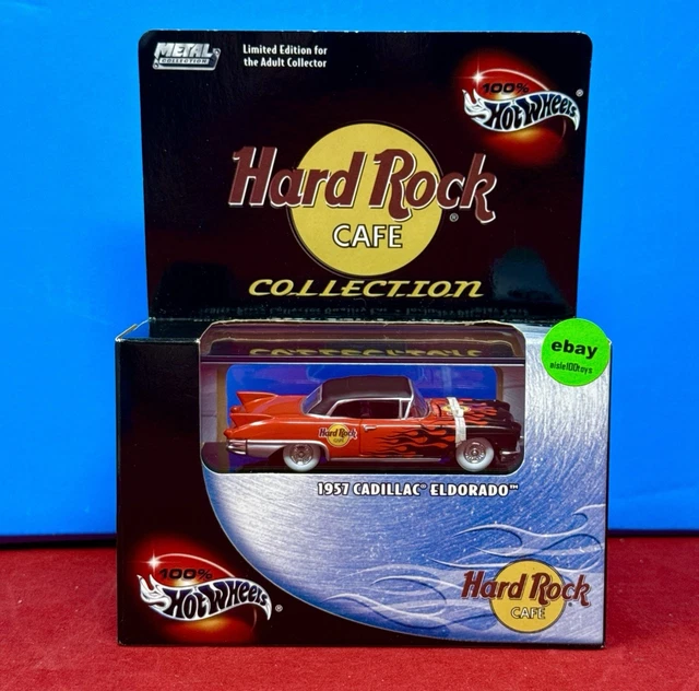 HOT WHEELS 100% Boxed Hard Rock Cafe 1957 Cadillac Eldorado