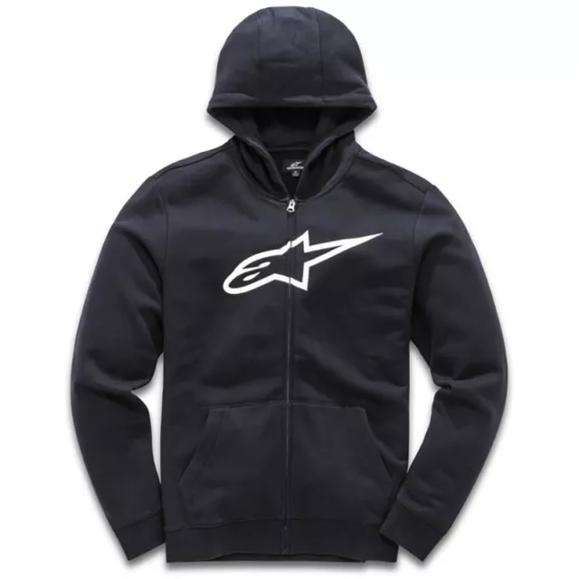 ALPINESTARS ASTARS Ageless II Zip Fleece Hoody Blk/Wht Large AS385305212075