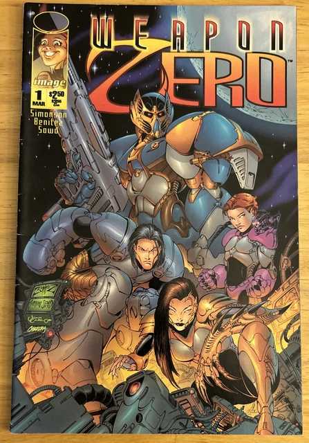 Weapon Zero #1 Simonson Story, Benitez Art; Spawn Ad (1995 Image Comics)